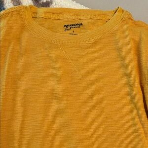 Arizona Jean Co. Mustard Ribbed Crewneck Tee